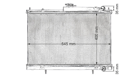 TurboWorks Racing radiator Nissan Skyline R33 R34