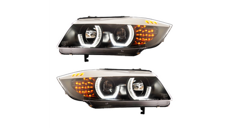 Lights BMW 3 E90 E91 Facelift Front Black