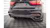 Splitter BMW X6 F16 M-Pack Tył Środkowy z Dyfuzorem Gloss Black