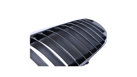 Grill BMW 6 E63 E64 pojedyncze żeberka Gloss Black