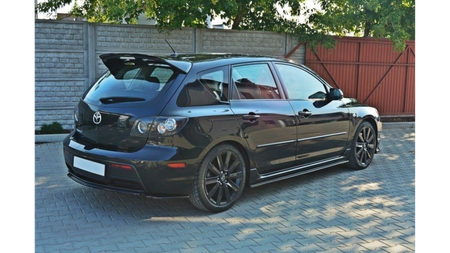 Splitter Mazda 3 I MPS Tył Środkowy Bez Dyfuzora Gloss Black