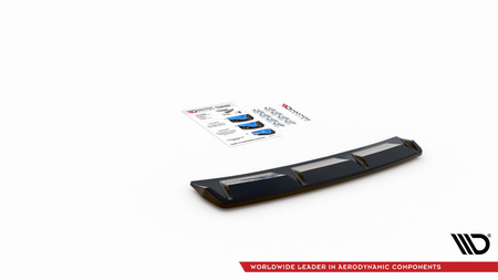 Splitter Audi S3 8Y Tył Środkowy Gloss Black