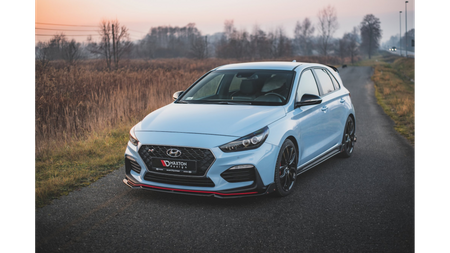 Splitter Hyundai I30 III N Przód v.6 + Flaps Gloss Black