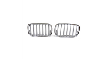 Grill BMW X6 E71 E72 X5 E70 pojedyncze żeberka Matt Silver