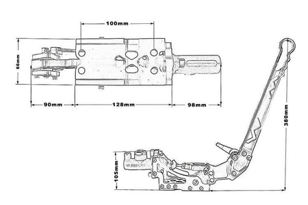 Hydraulic handbrake Professional Race Black TurboWorks