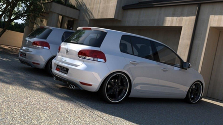 Dyfuzor Volkswagen Golf VI Tył z 2 otworami na wydech Gloss Black