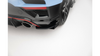 Splitter Hyundai Veloster N Mk2 Rear Side Street Pro Black-Red + Gloss Flaps