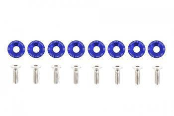 Śrubki, podkładki ozdobne M6x1.0 15mm D1 Blue