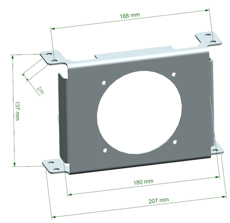 Cooling Plate TurboWorks Chłodnicy Oleju 16 rzędowej Slim 4 calowy wentylator