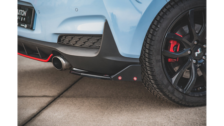 Splitter Hyundai I30 III N Rear Side v.6 + Flaps Gloss Black