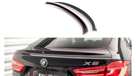 Przedłużenie Spoilera BMW X6 F16 F86 M-Pack 3D v.2 Gloss Black