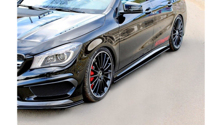 Dokładka Mercedes-Benz CLA 45 AMG C117 A45 AMG W176 Progi Gloss Black