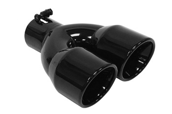 Końcówka Tłumika 89mmx2 wejście 67mm Black