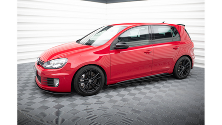 Dokładka Volkswagen Golf VI GTI Progi Racing Black-Red