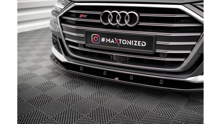 Splitter Audi A8 D5 S-Line Front v.2 Gloss Black