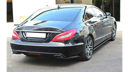 Diffuser Mercedes-Benz CLS C218 Side Skirts v.1 Gloss Black