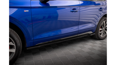 Diffuser Audi Q5 FY Facelift S-Line Side Skirts Gloss Black