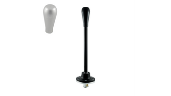 Short Shifter BMW E30 E34 Black Edition - Long Silver Knob