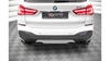 Splitter BMW X1 F48 M-Pack Tył Środkowy Gloss Black