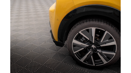 Splitter Peugeot 208 GT II Tył Boczne Street Pro Black-Red + Gloss Flaps