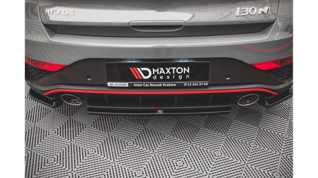 Splitter Hyundai I30 III Facelift N Tył Środkowy Gloss Black