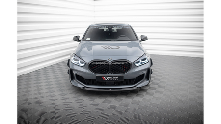 Front Splitter V.2 for BMW 1 F40 M-Pack/ M135i Gloss Black