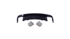 Diffuser Mercedes-Benz CLA C117, X117 Rear with Pipes black