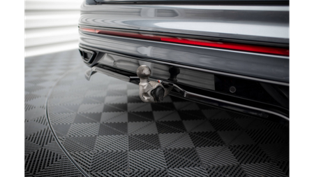 Splitter Volkswagen Tiguan II Facelift Allspace R-Line Rear Central with Diffuser