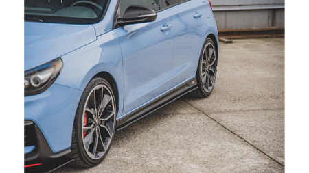 Diffuser Hyundai I30 III N Side Skirts Racing v.1 Red