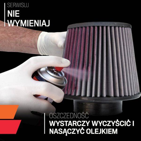 Filtr stożkowy K&N RU-2820 60-77mm