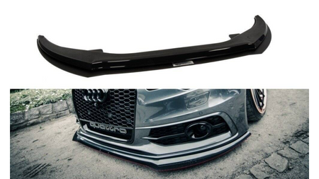 Splitter Racing Audi A6 C7 S-Line Gloss Black Front