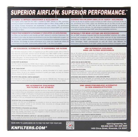 K&N Panel Filter E-2540
