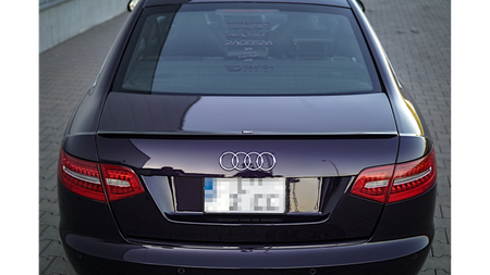 Spoiler Cap Audi A6 C6 Facelift S-Line Gloss Black