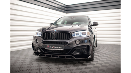 Splitter BMW X6 F16 M-Pack Front v.2 Gloss Black