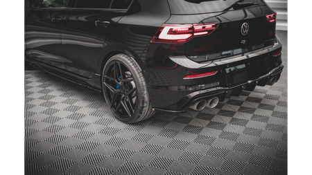 Splitter Volkswagen Golf 8 R Rear Side v.4 Gloss Black