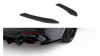 Splitter Audi RS5 F5 Tył Boczne Street Pro Black-Red