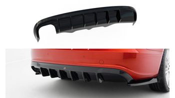 Diffuser Audi A5 S-Line 8T Rear Valance Version with a double exhaust tip on one side