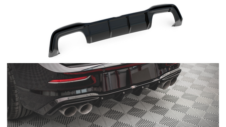 Diffuser Volkswagen Golf 8 R Rear Valance v.2 Gloss Black