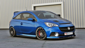 Diffuser Opel Corsa E OPC VXR Side Skirts Gloss Black