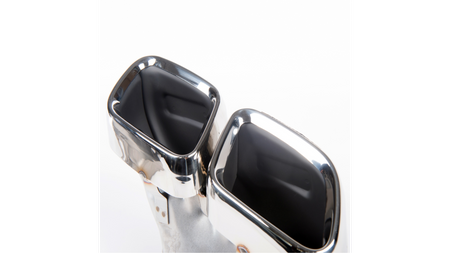 Exhaust Tail Pipes Chrome suitable for MERCEDES C-Class (W205) Sedan (S205) T-Model (A205) Convertible (C205) Coupe Facelift 2019-2021