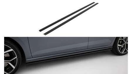 Side Skirts Volkswagen Polo GTI Mk6 Facelift Street Pro Black-Red