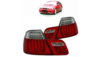 Lampy BMW 3 E46 Tył LED Red-Clear