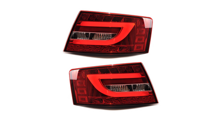 Lampy Audi A6 C6 Tył LED Red-Clear