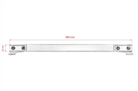 Subframe Lower Tie Bar Honda Civic 96-00 red BEAKS