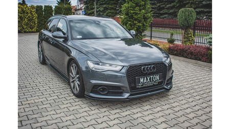 Splitter Audi A6 C7 Facelift S-Line Front Gloss Black