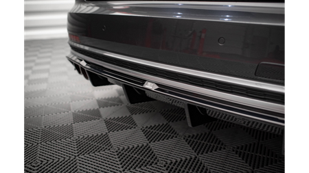 Diffuser Audi S8 D5 Rear Valance Gloss Black