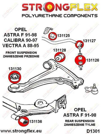 Full suspension bush kit