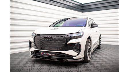 Splitter Audi Q4 e-tron przód v.1 Gloss Black