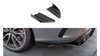 Splitter Mercedes-Benz C C205 C43 Facelift Rear Side Street Pro Black-Red + Gloss Flaps