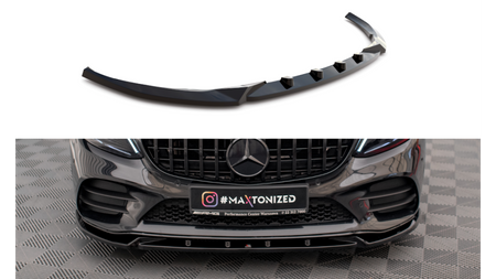 Splitter Mercedes-Benz C AMG Line W205 C205 Facelift Front v.2 Gloss Black